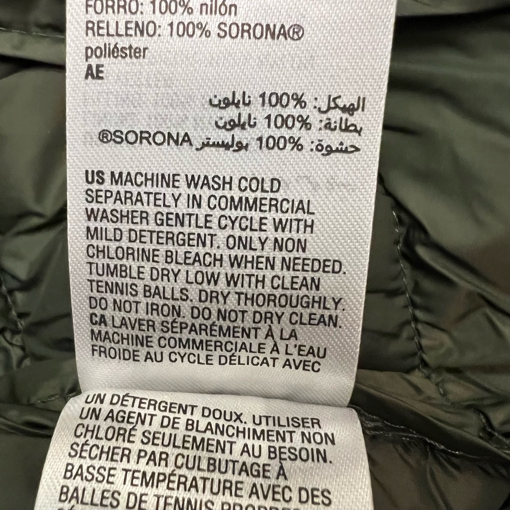 NWT CHARTER CLUB Women's Packable Hooded Puffer Coat-Olive Green - Picture 15 of 15